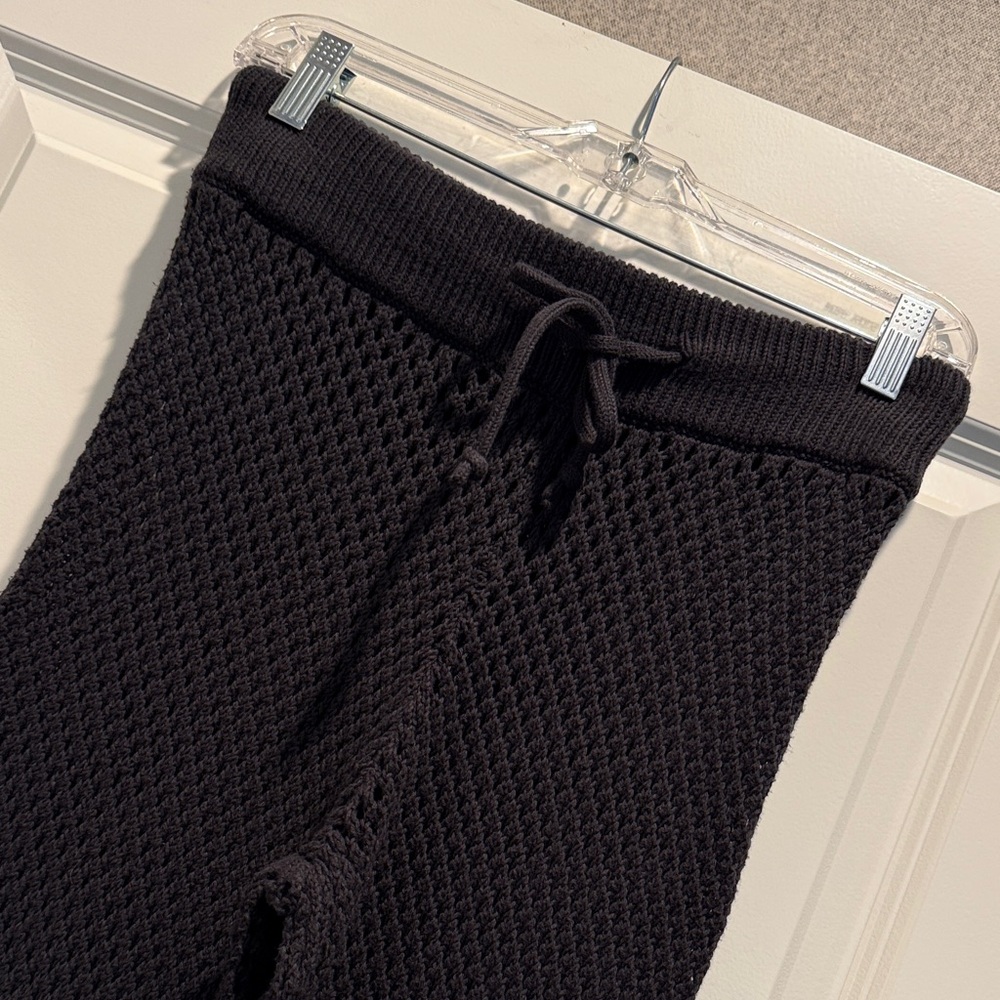 WeWoreWhat Black Knit Pants